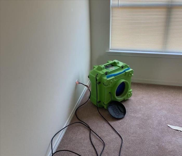 SERVPRO equipment at work in living room