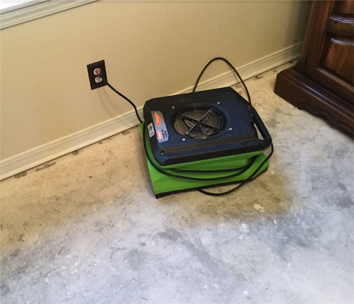 SERVPRO equipment working in a home